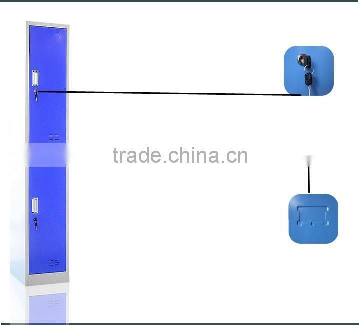 Different style 2 door lockers metal closet cabinet for room