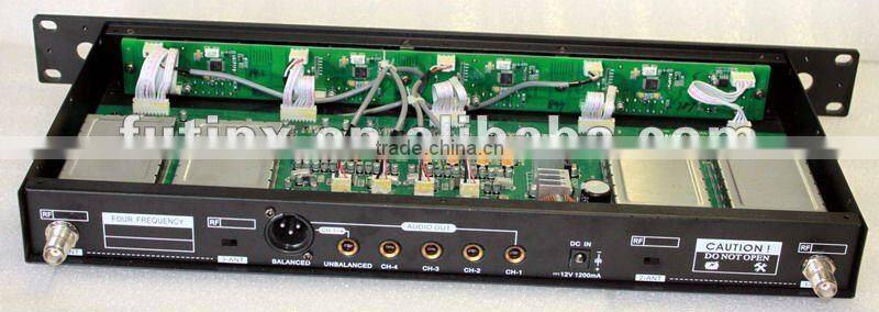 OKMIC UHF/PLL 4 Channel Conference Room Microphone System