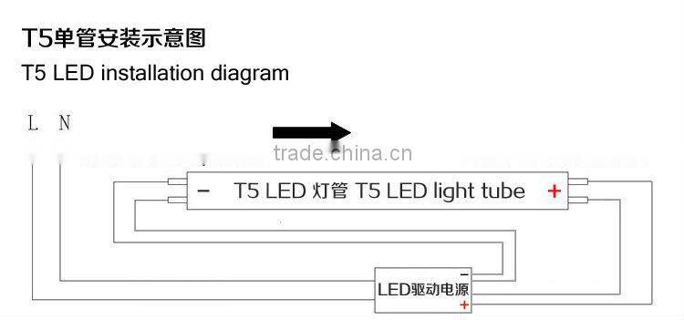 2ft 600mm 9W T4/T5 LED Tube Lighting Pure White 750LM SMD3528 Wholesale 0.6m