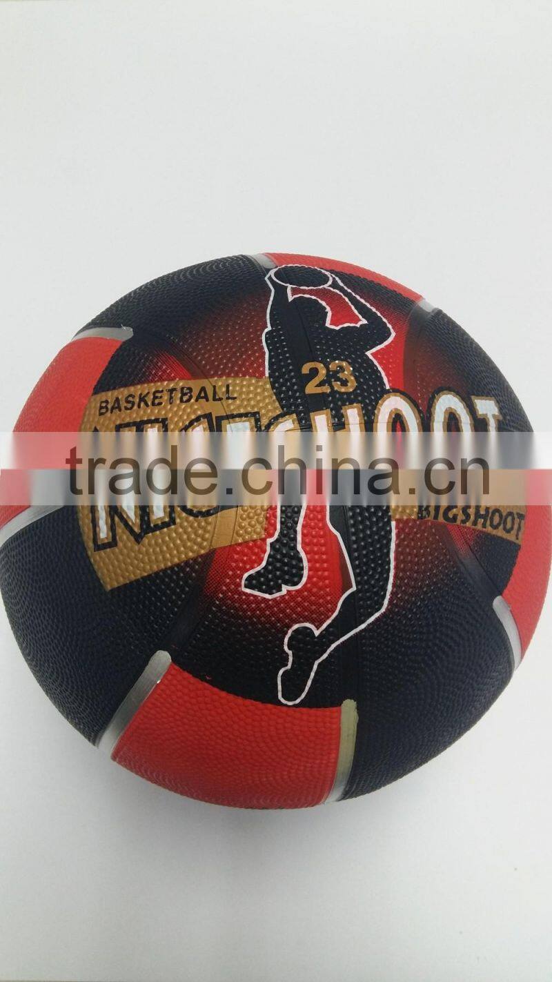 Customized offical cheap rubber basketball size 7 for promotion