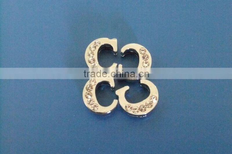 Compet Wholesale DIY 8mm Rhinestone Slider Letter Charms