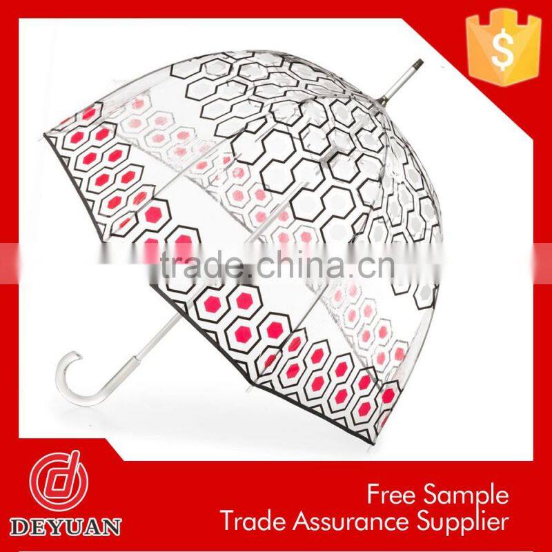fashion dress dome shape bubble clear straight umbrella