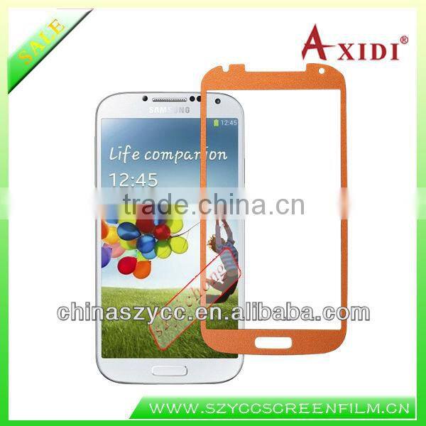 For Samsung S4(I9500) Colourful Good Quality Factory Manufacture Fashion Leather Screen Protector