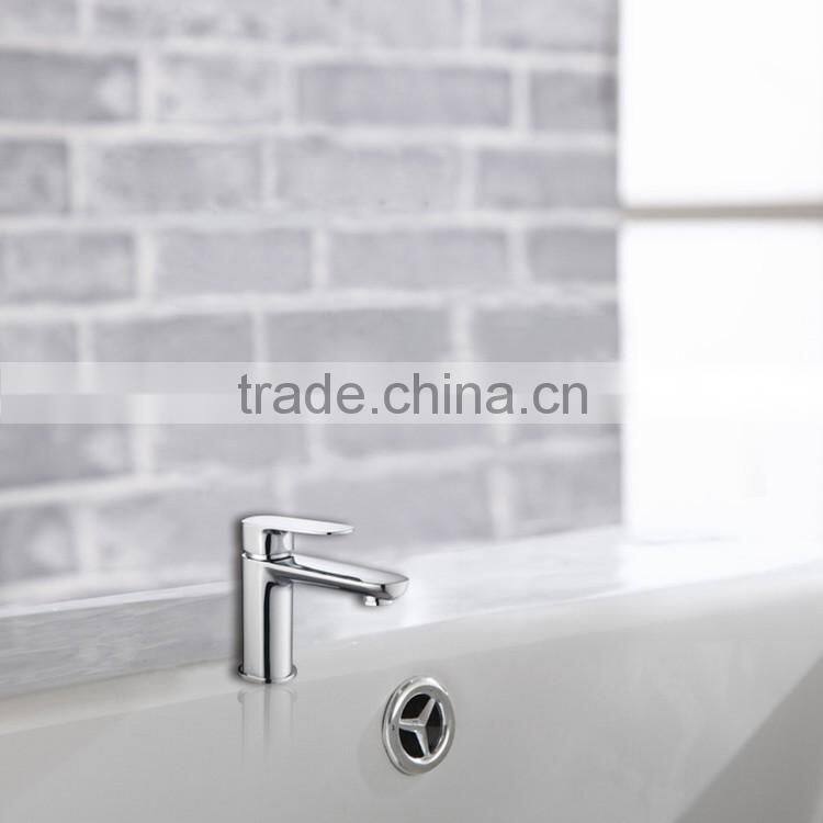 Hot and Cold Chrome Brass Basin Faucet ABF133