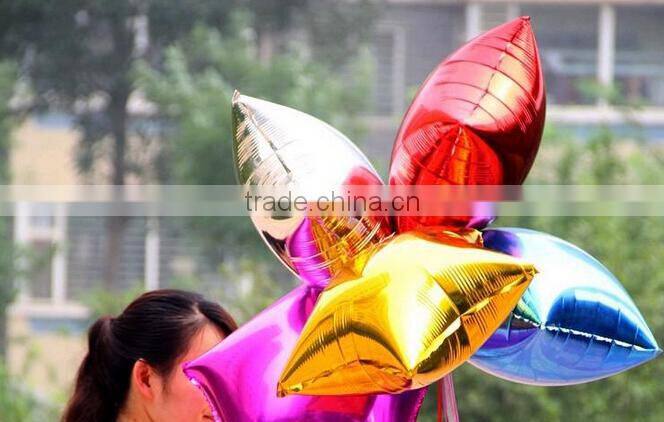 Love heart 18-inch aluminum foil balloons Pentagram round balloons Marriage room decoration