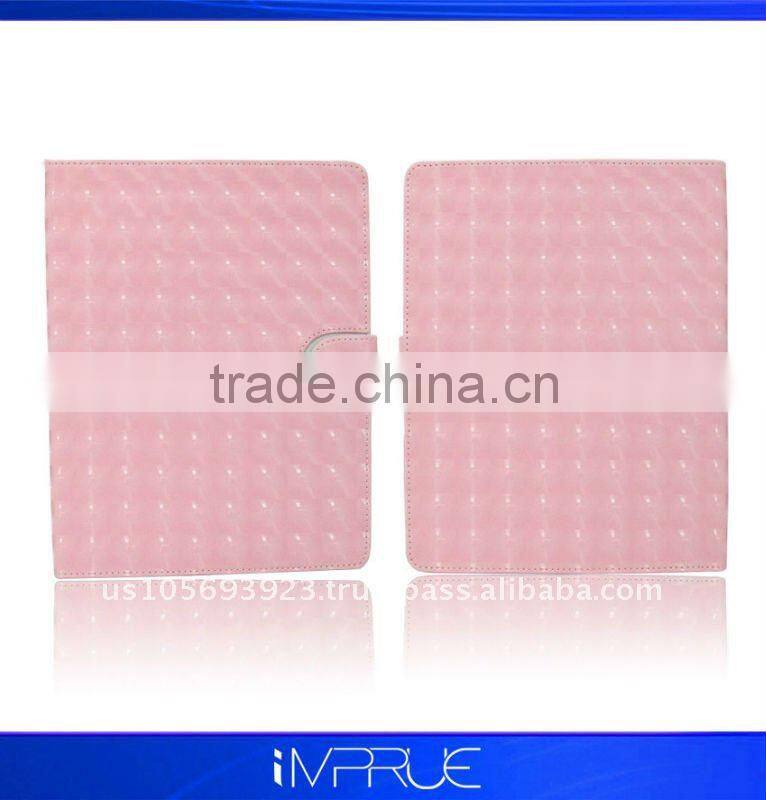 top quality!! magnetic leather protector for ipad 2 with new design