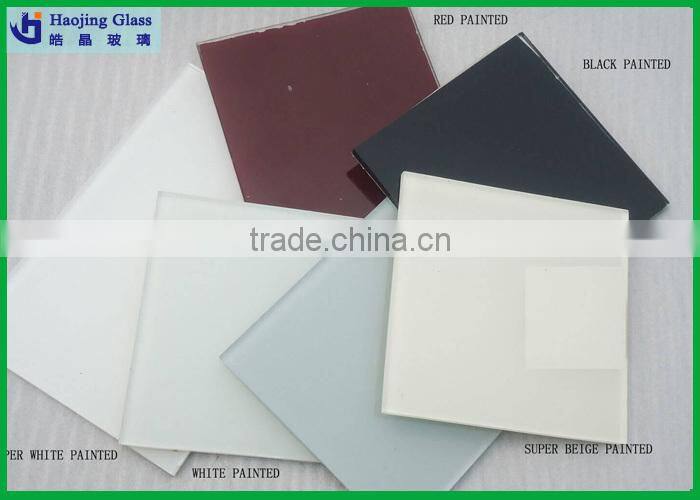 Shahe Haojing high quality red, black, extra white painted glass
