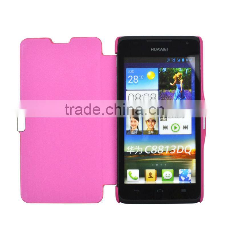 Wholesale price Colorful flip cover case for Huawei Y530