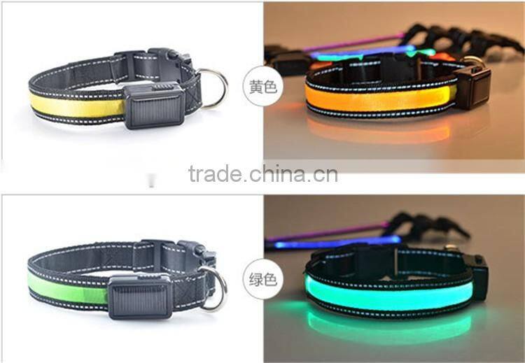 Led USB Rechargeable Dog Collars Reflective Led Pet Collars Protect your Pets in Dark