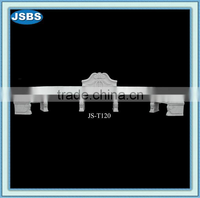 indoor decoration white marble garden bench