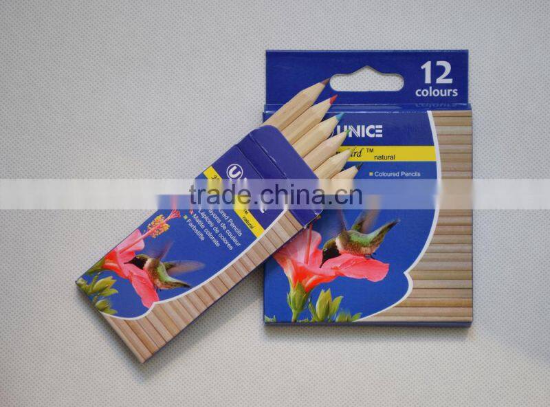 3.5" Wooden Barrel Mini Colored Pencil