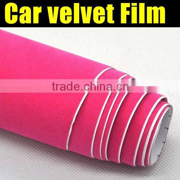 Hot Sale variety of color car velvet vinyl film