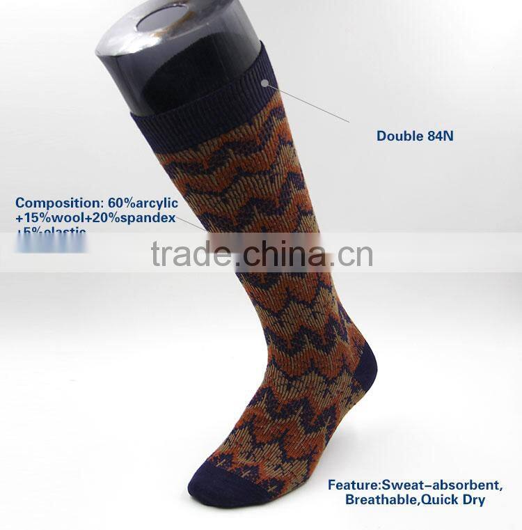 Custom man smart wool socks hand knitted wool socks