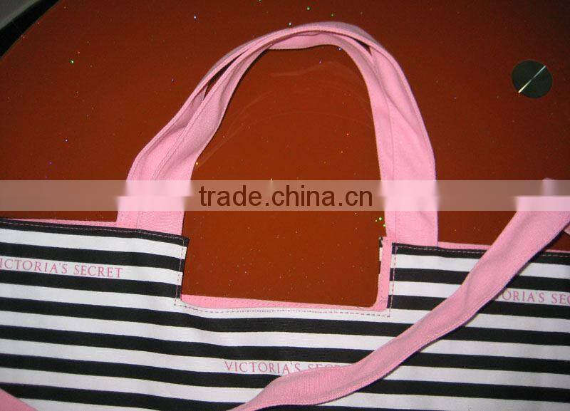 cotton canvas tote bag long handle