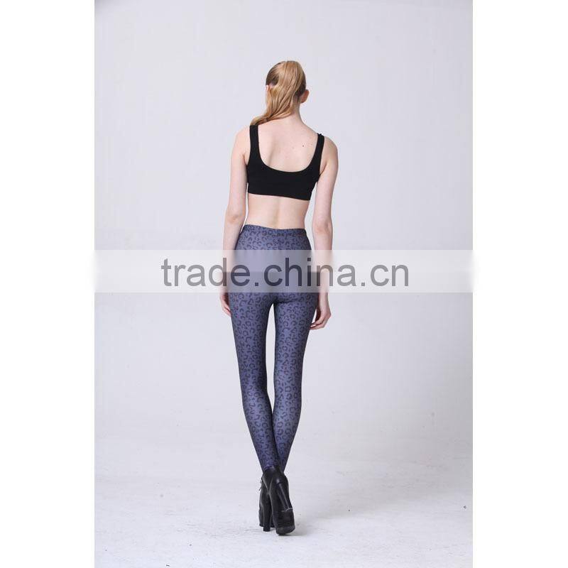 2015 newly women leopard printed yoga leggings