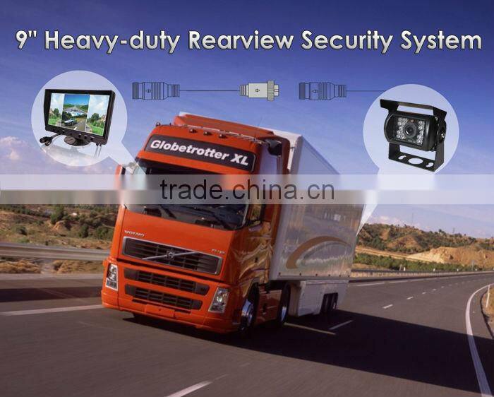 9 taxi lcd monitor video player inch lcd touch screen monitor portable with one CCD camera car tv