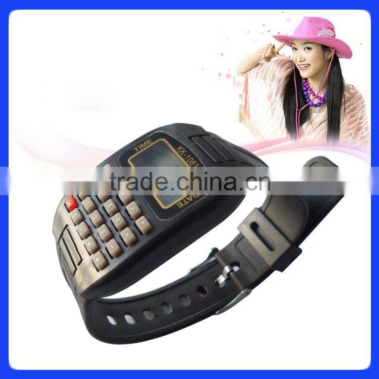 Calculator watch shape & ladies fashion watches & slim calculator