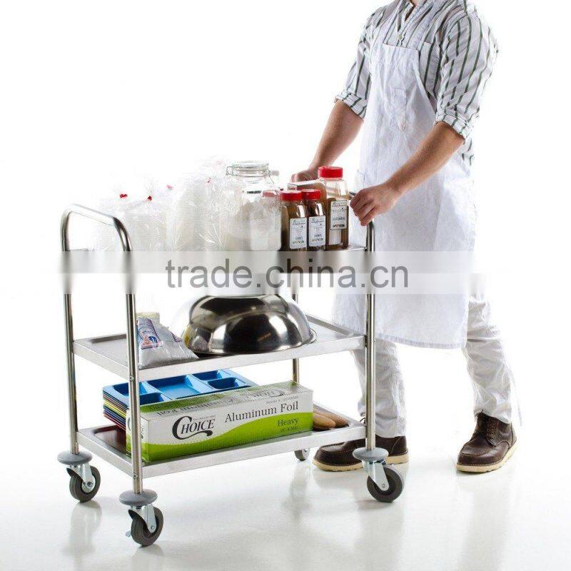 3 Shelf Knockdown Stainless Steel Utility / Service Cart,