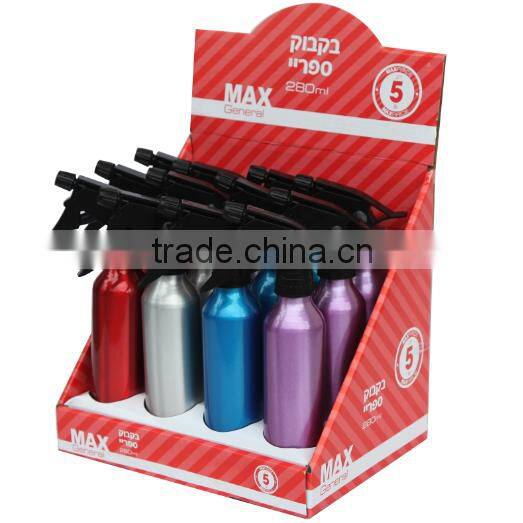 Factory direct sale Multipurpose 250ml aluminum fine mist spray bottle