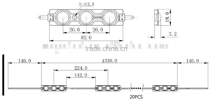 smd2835 module led lighting ce rohs backlight led sign module