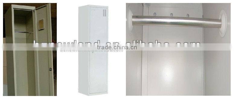 one door steel locker for clothes,bedroom cabinet,T-01