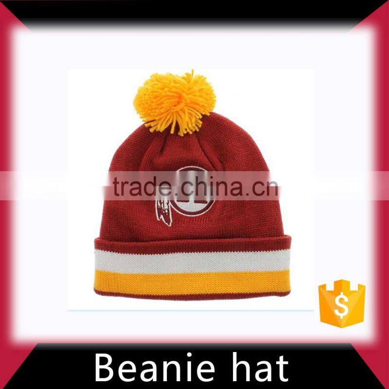 Custom slouchy knitted beanie hat