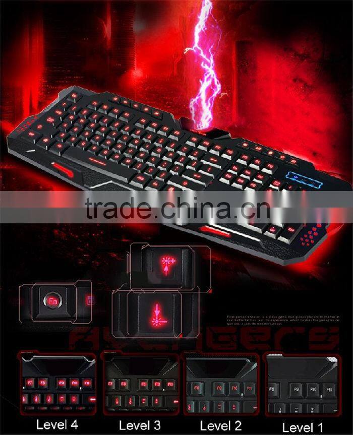 2015 New Cool Back Lighting Keyboard for Computer