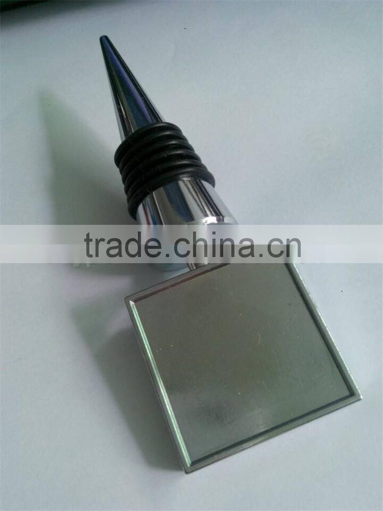Popular Blank Square shape Bottle Wine Stopper