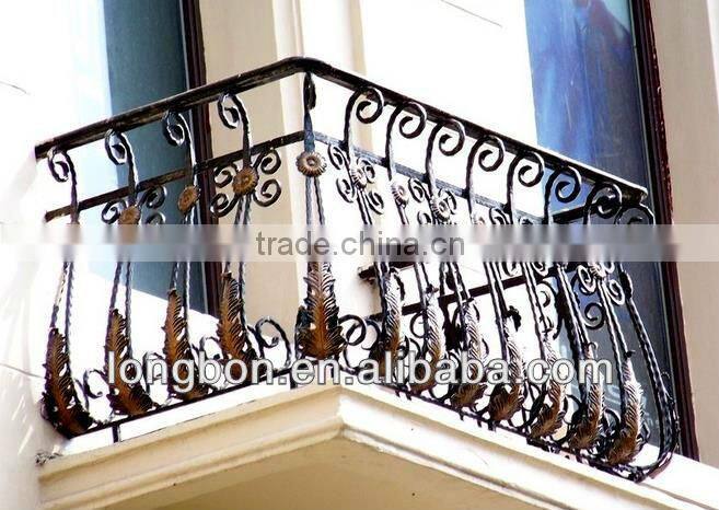 2014 top-selling forged iron balcony railing