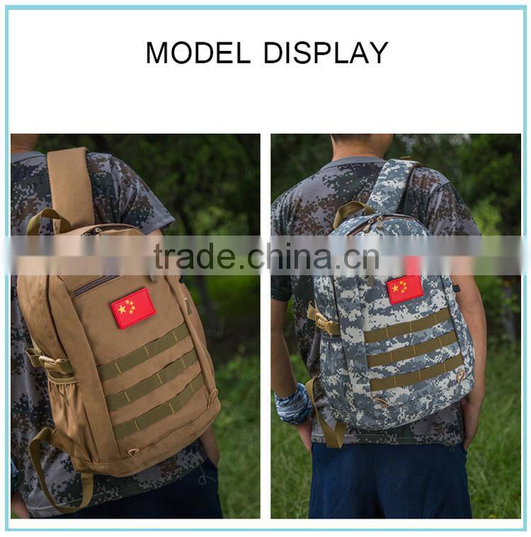 wholesale hiking backpack camouflage army school bag durable military canvas backpack