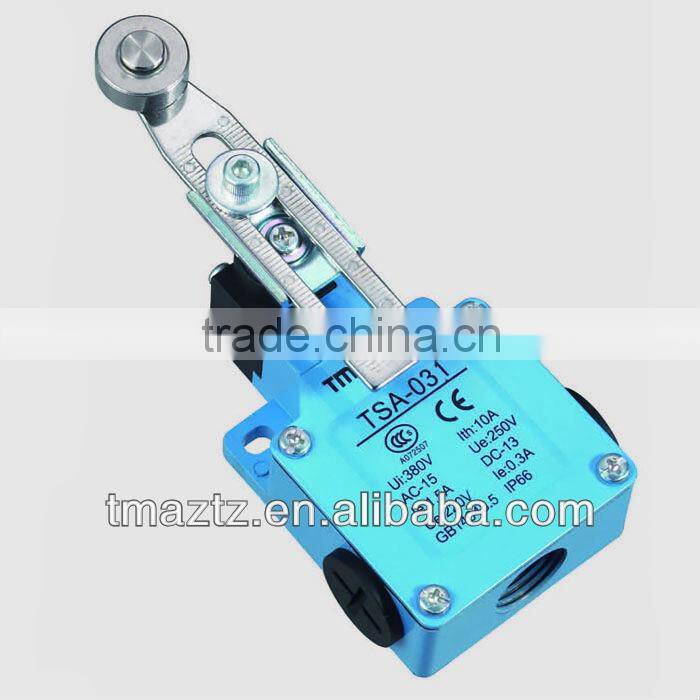 Newest mini waterproof adjustable roller arm Limit Switch TSA-031