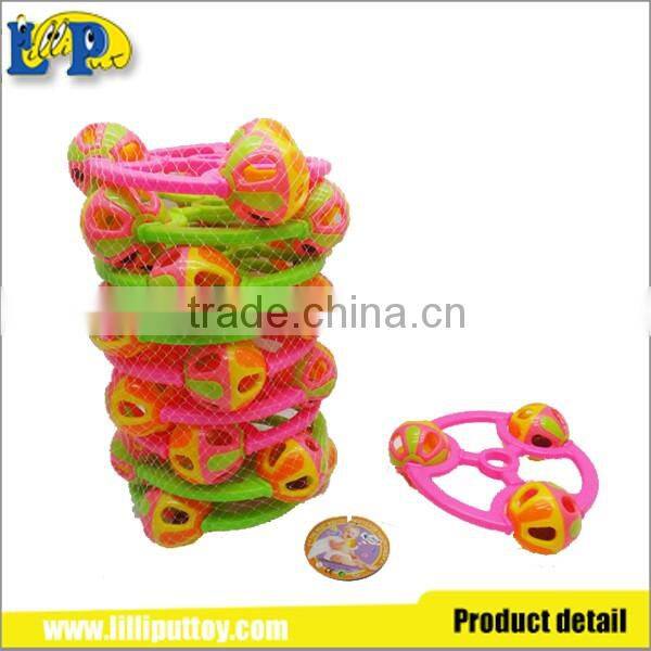 10 pcs colorful steering wheel rattle toy with net bag