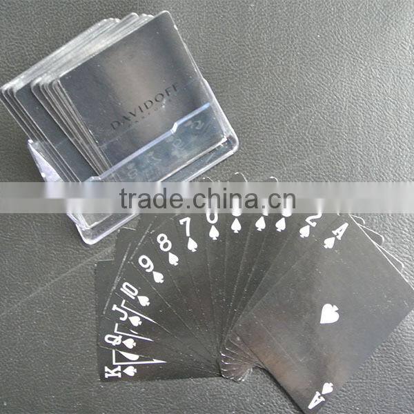 high end silver playing cards for advertising promotional gift casino wholesale