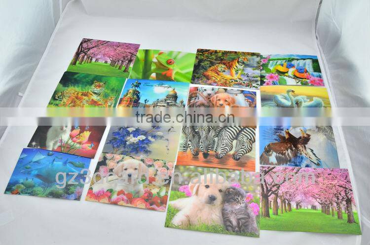 Custom lenticular 3D placemats of eiffel tower