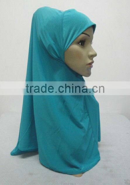 H188 plain muslim hijab,simple comfortable hijab