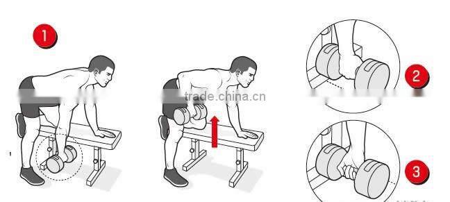 vinyl dumbbell with 0.5kg-10kg dumbbell set