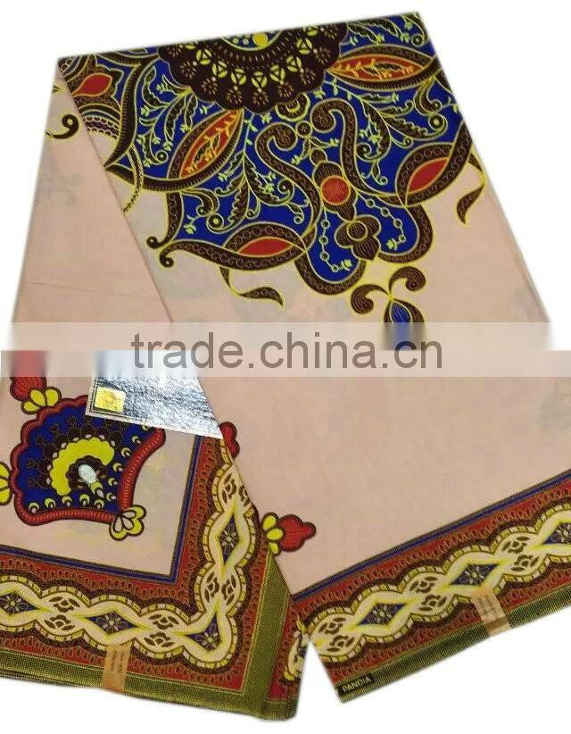 2016 hot selling wax print fabric african/african wax prints fabric 6 yards/african fabrics wax printed