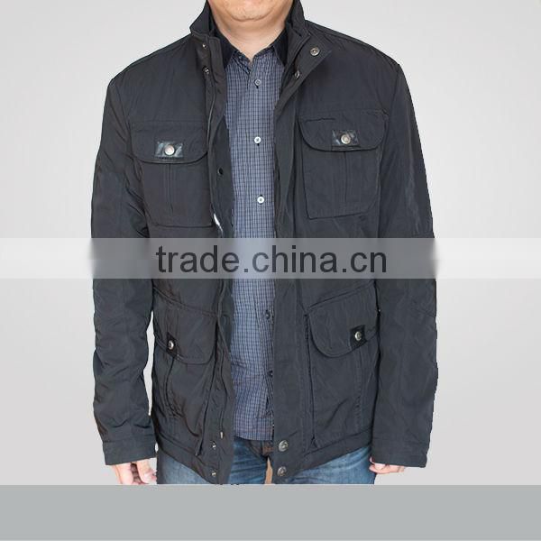 nice jacket in coated cotton fabric