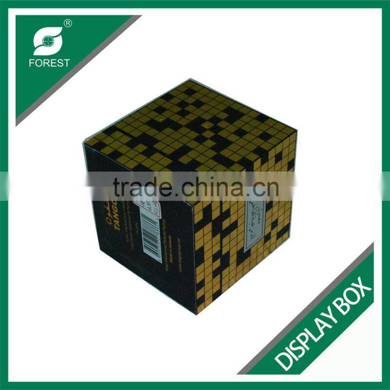 HIGH QUALITY CUBE SHAPE CARDBOARD GIFT DISPLAY BOX FOR DISPLAYING JEWELLERYS