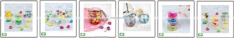 decorative champagne gel candles manufacture in China