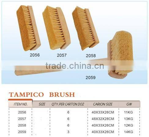 long wooden handle tampico brush tampico brush