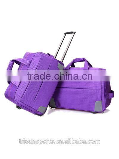 custom design outdoor sports travel rolling duffel bag