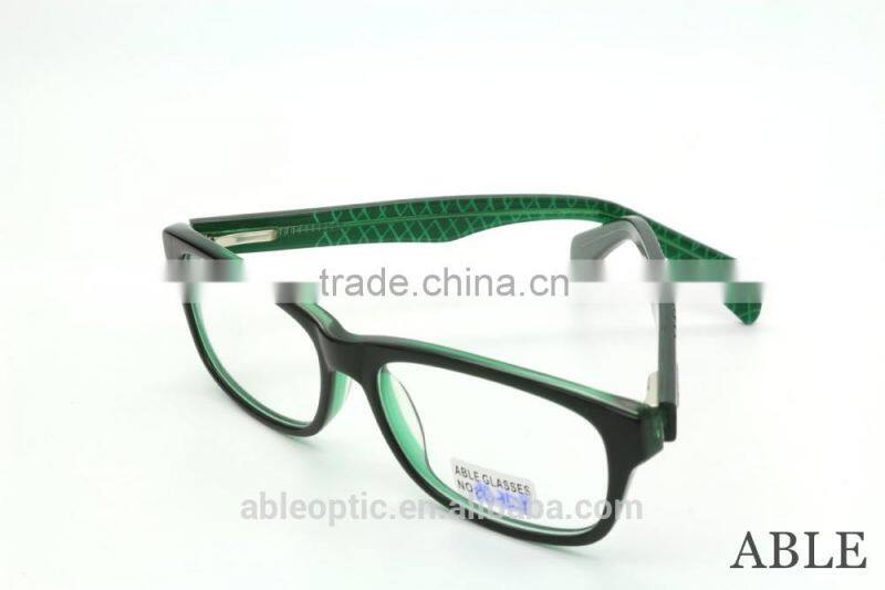 2015 hotselling Colored students acetate hand made spectacles optical frames eyewear eyeglasses