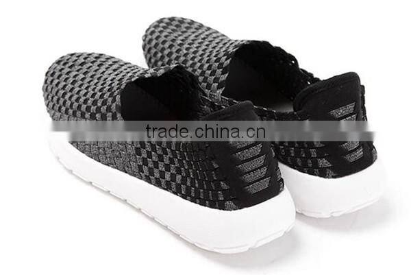 china factory handmade woven elastic casual shoes