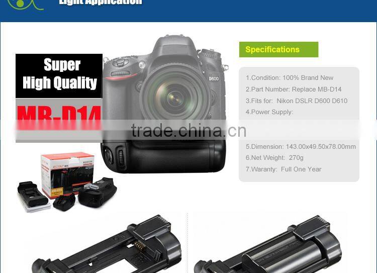 Professional Camera Accessory Battery Grip for Nikon SLR D600 D610 EN-EL15