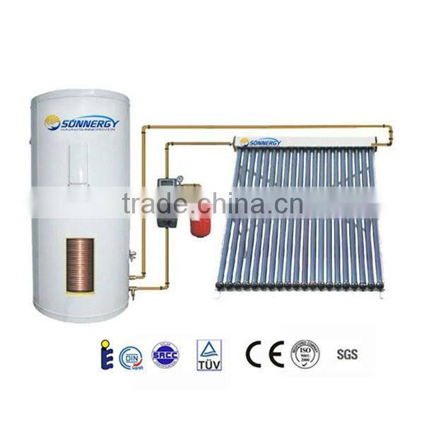Wall mounted vacuum pipe solar collector