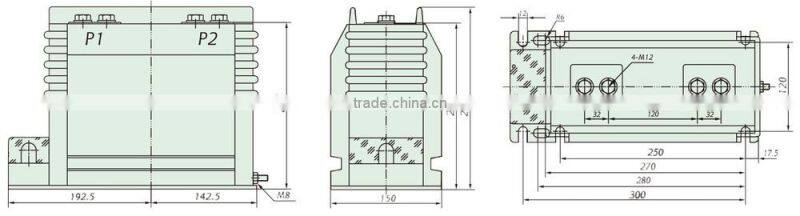 LZZB12-10/175b/2s Big instrument transformer