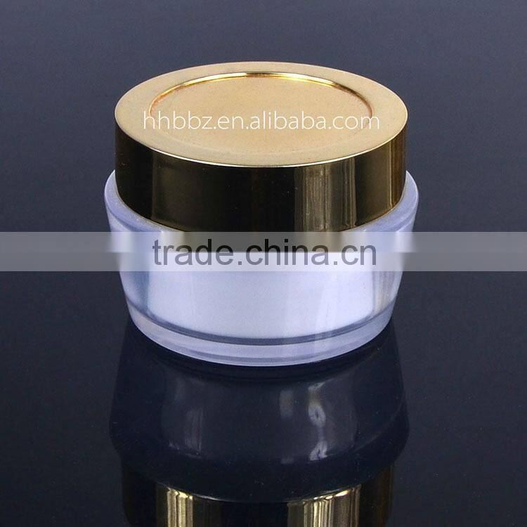 50ml clear double wall luxury cosmetic containers for cream