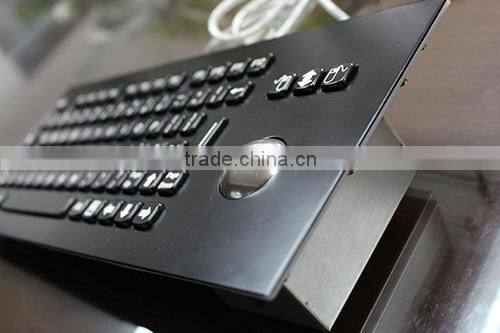 Vandal Proof metall keyboard with Trackball and Integrated EPP