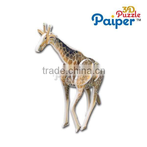 Instructional board games 3d puzzle giraffe toy